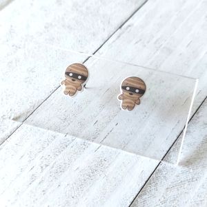 Halloween Epoxy Studs - Mummy